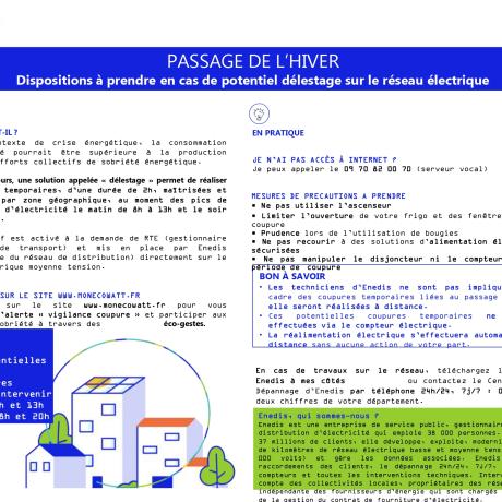 Potentiel délestage sur le réseau électrique Potentiel délestage sur le réseau électrique