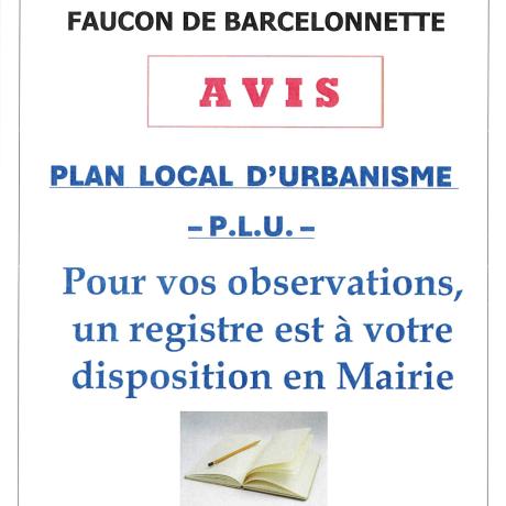 PLU Registre observations