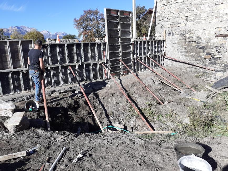 Route de la Fabrique - Renforcement du mur de soutènement
