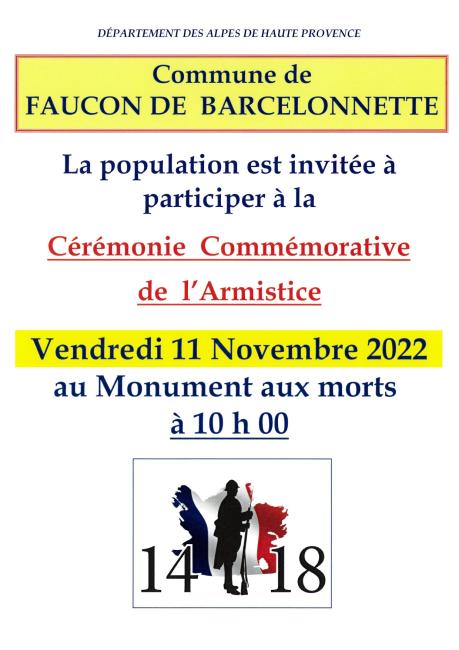 Cérémonie du 11.11.2022