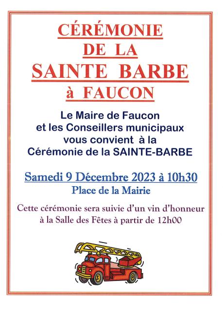 Affiche Sainte Barbe