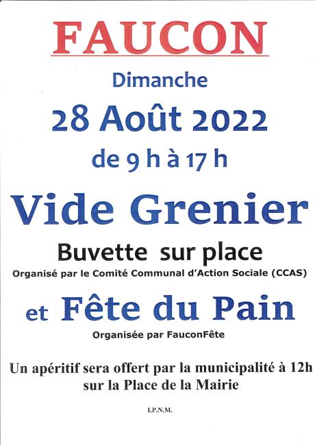 Vide grenier 28 août 2022