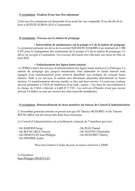 Compte rendu AG du 30.04.2022