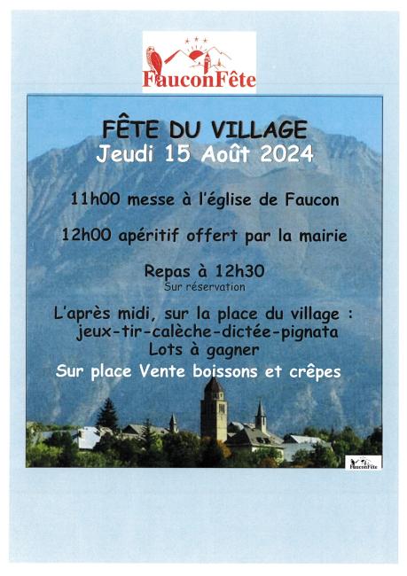 FauconFête Affiche 15.08.2024