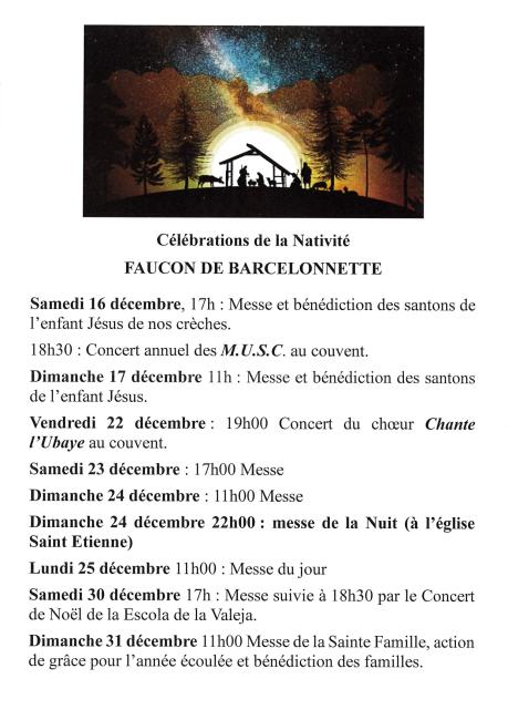 Noël célébrations 2023