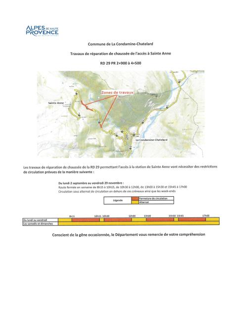 Travaux La Condamine