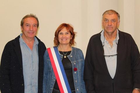 Hélène GARCIER-RICHAUD, Maire de Faucon de Barcelonnette et ses adjoints
